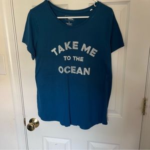 Sonoma Goods For Life blue graphic tee